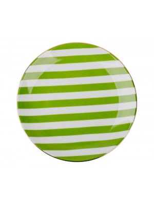 Тарелка Зеленые полоски Secdus